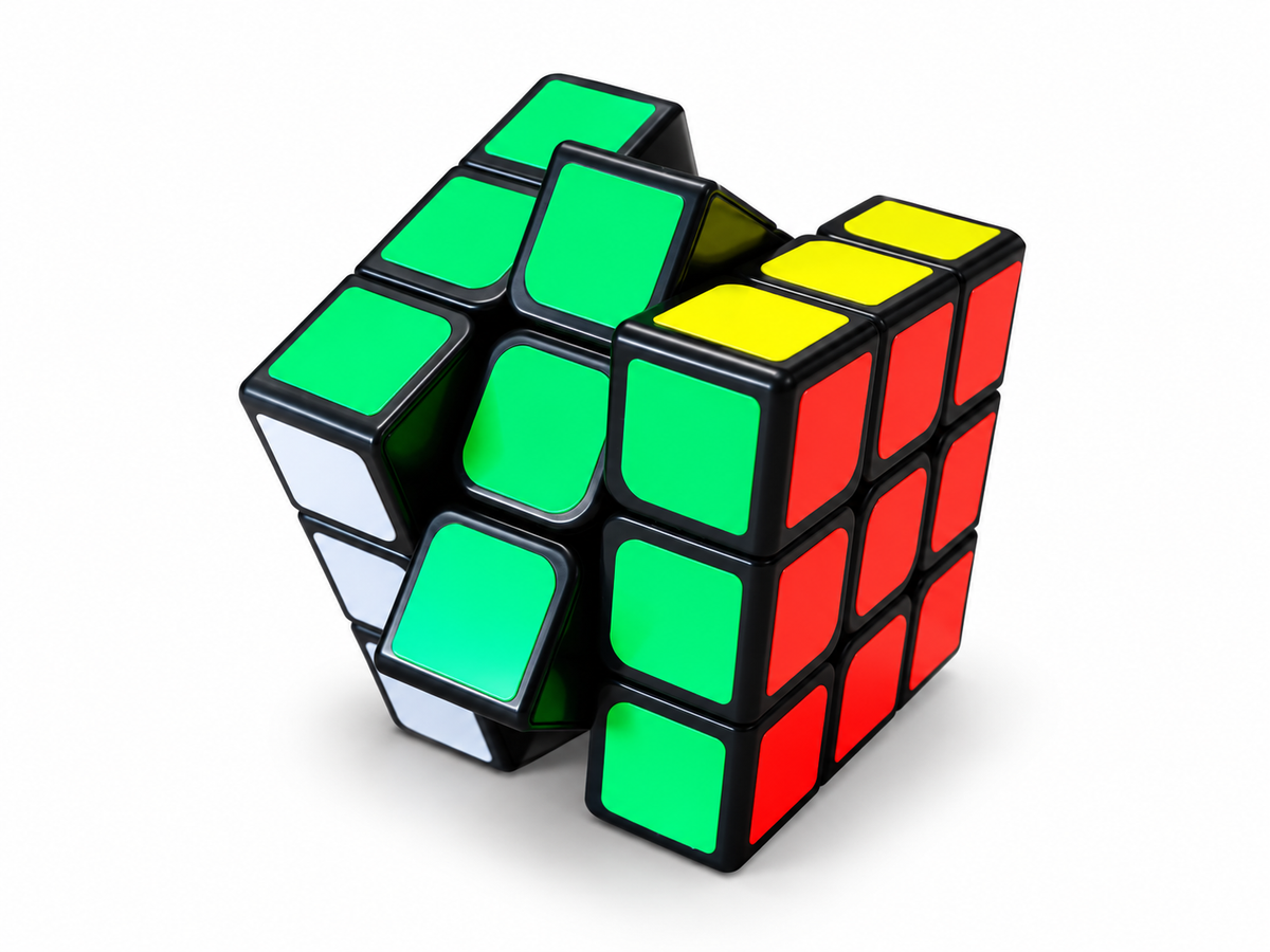 3 x 3 Speed Cube klassisch - leicht verdreht