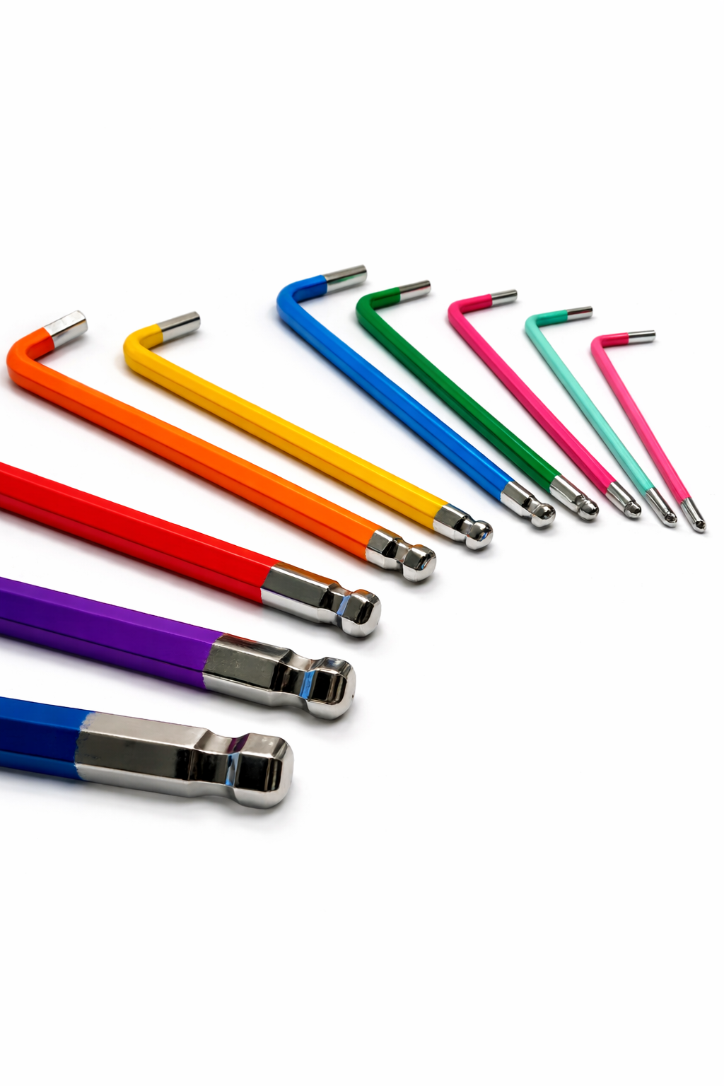 Inbusschlüssel-Satz Kugelkopf farbig 1,5 - 10 mm