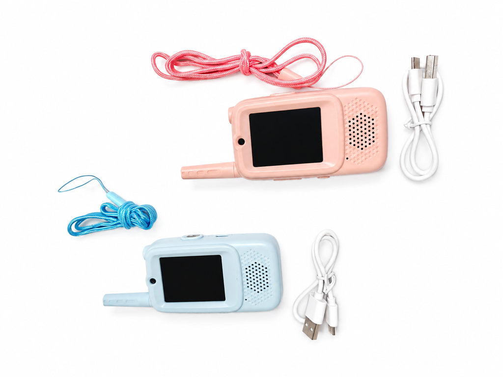 Zwei Walkie Talkie mit Zubehör