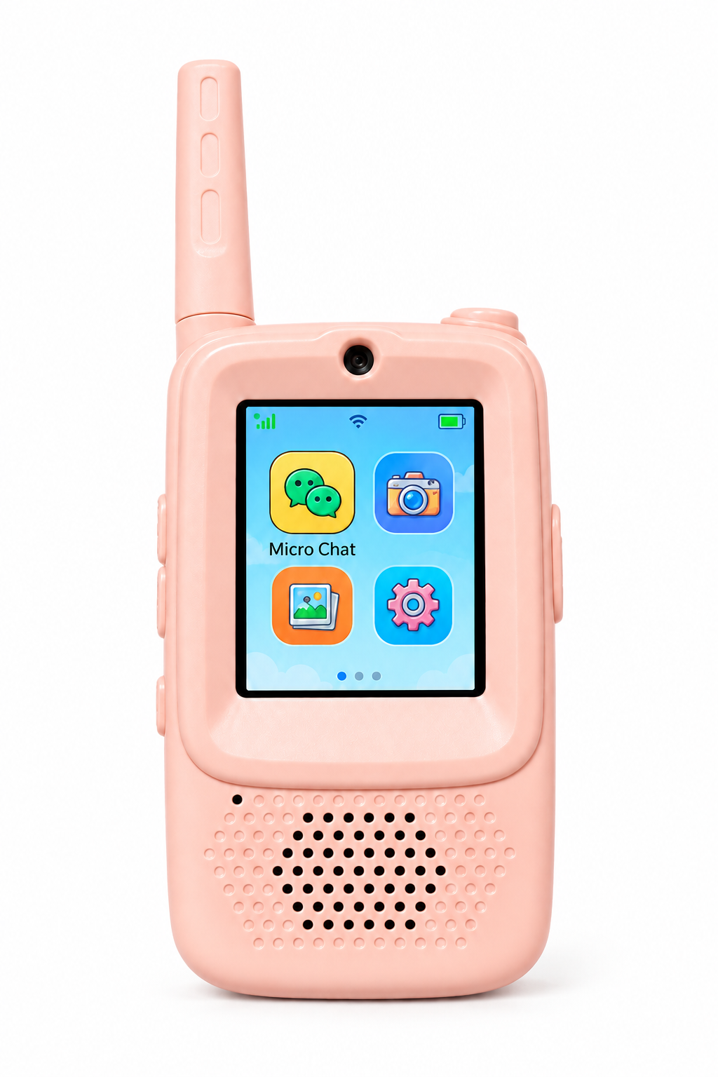 Menu-Dastellung eines Walkie Talkie mit Bildschirm