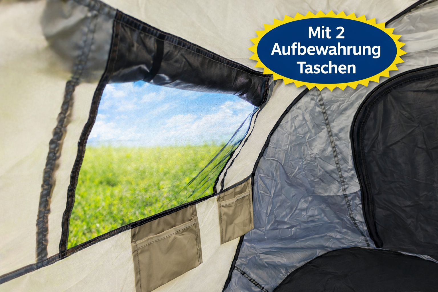Pop up Zelt Strandzelt Sonnenschutz 2 Personen  Camping Strand UV-Schutz