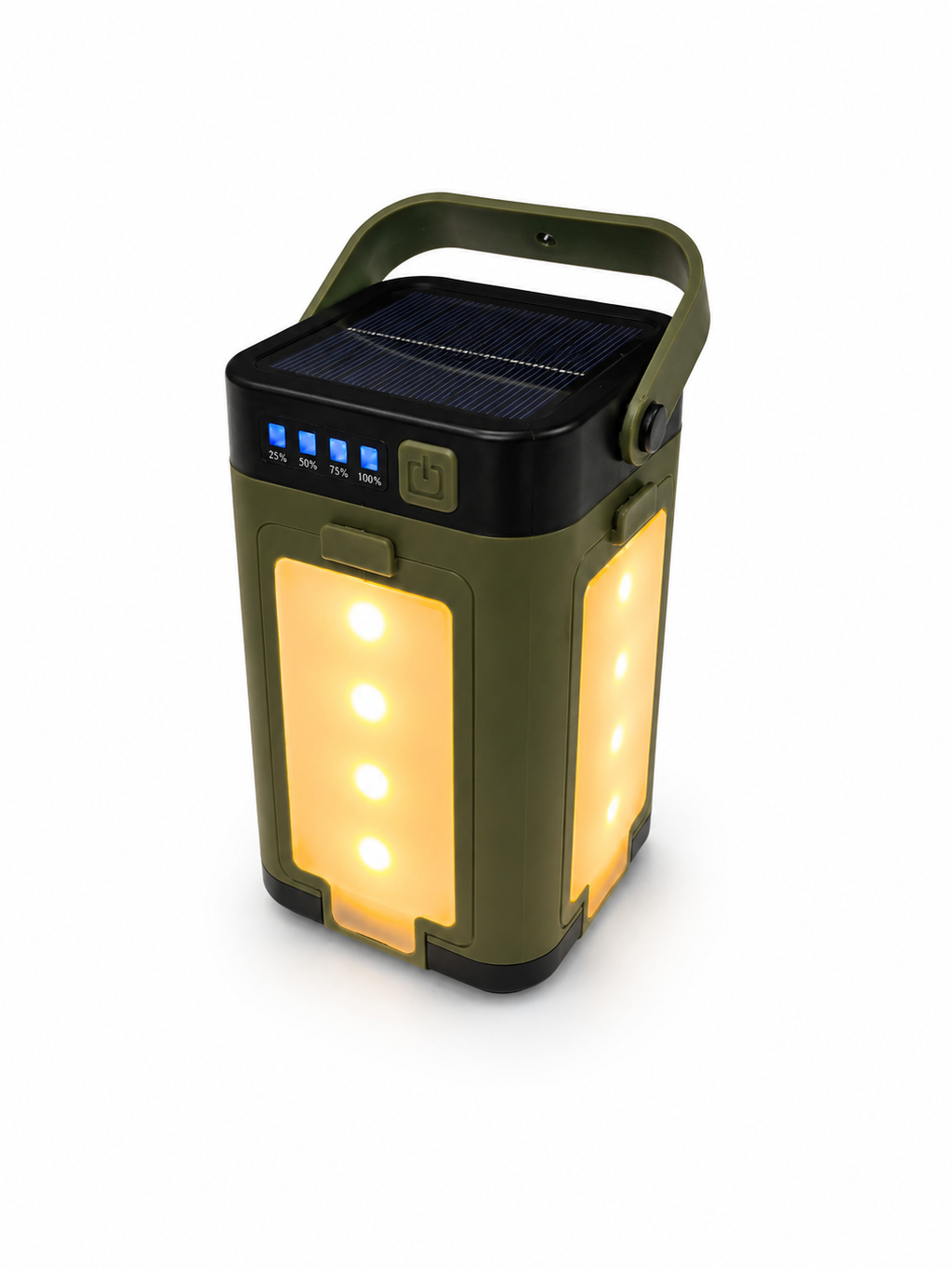LED Campinglampe Taschenlampe Zeltleuchte Powerbank Solar USB Akku 4 in 1