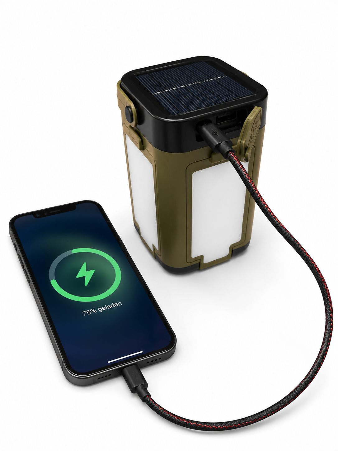 Smartphone laden mit integrierter Powerbank