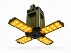 LED Campinglampe Taschenlampe Zeltleuchte Powerbank Solar USB Akku 4 in 1