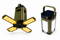 LED Campinglampe mit ausklappbaren Lichtpaneelen