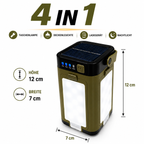 4 in 1 Solar Campinglampe mit Powerbank Funktion