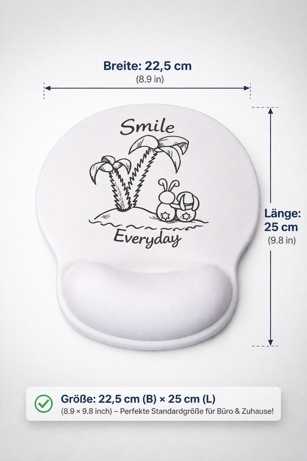 Tapis de souris ergonomique avec repose-poignet