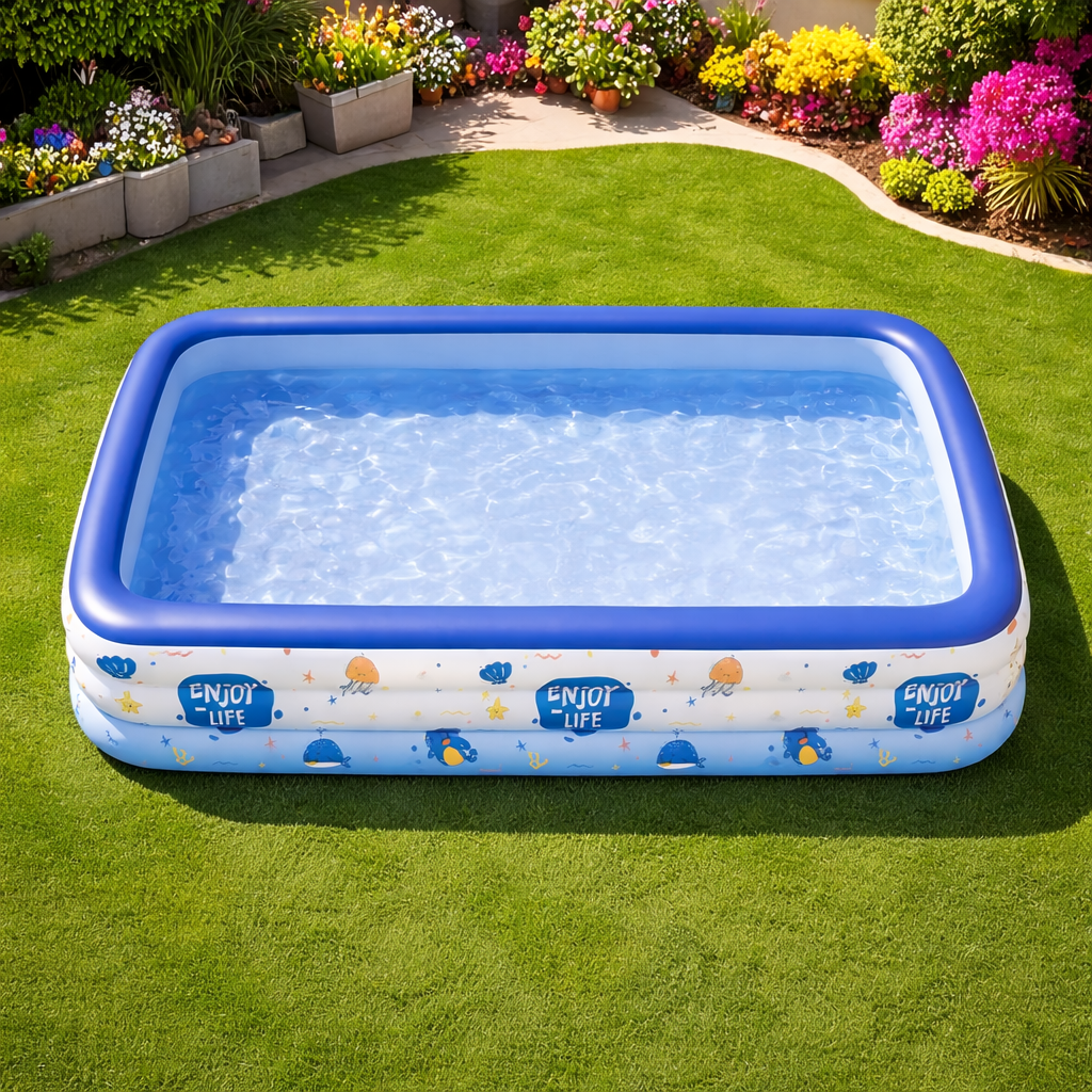 Familienpool Swimmingpool Aufblasbar XL - XXL 1,8 m - 3 m "Enjoy life"