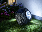 Solarleuchte Stein Gartenbeleuchtung warm weiß / kalt weiß