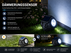 Solarleuchte Stein Gartenbeleuchtung warm weiß / kalt weiß