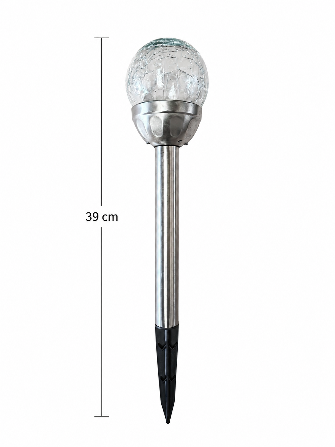 Solarleuchte Glaskugel Crakled glas Kugelleuchte