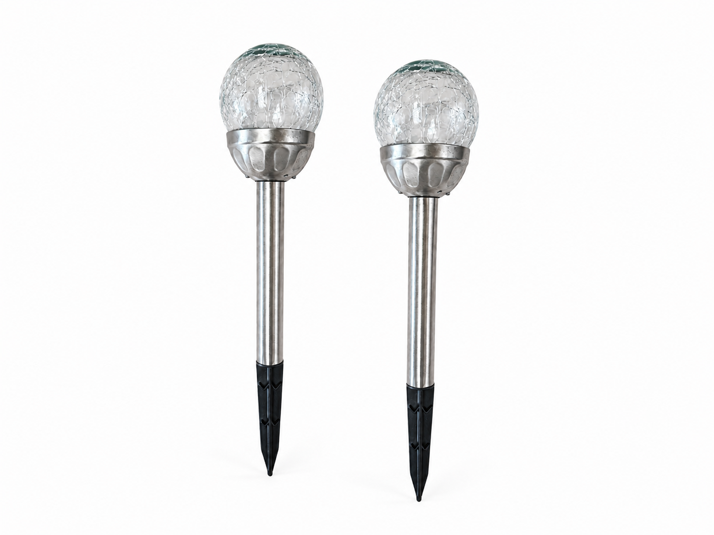 Solarleuchte Glaskugel Crakled glas Kugelleuchte