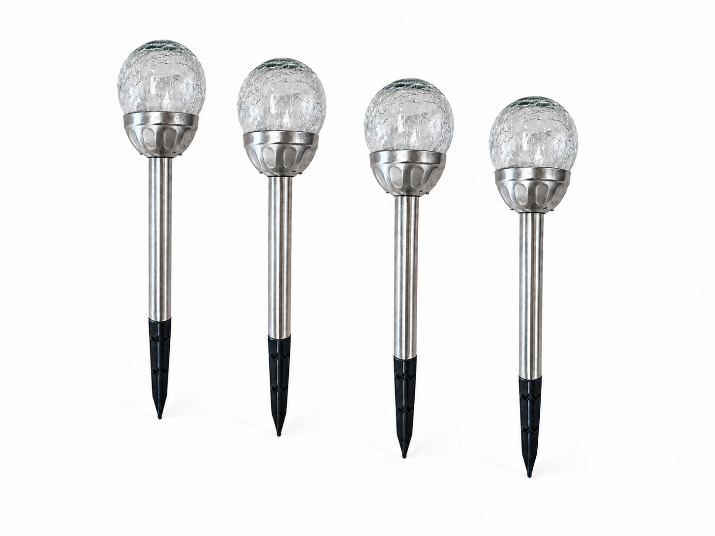 Solarleuchte Glaskugel Crakled glas Kugelleuchte