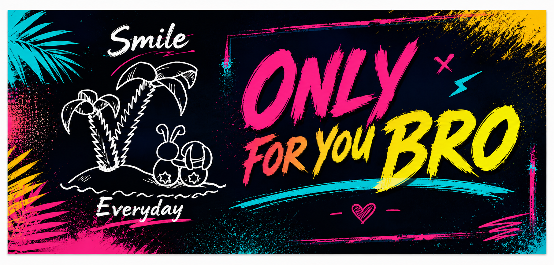 Only for you Bro Gutschein Design