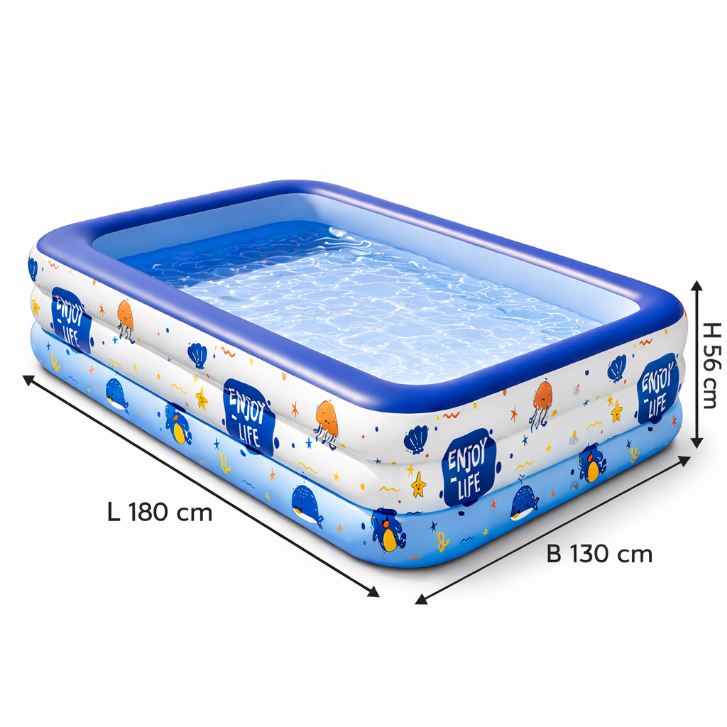 Familienpool Swimmingpool Aufblasbar XL - XXL 1,8 m - 3 m "Enjoy life"