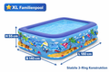Aufblasbarer Familienpool mit 3-Ring-Konstruktion