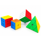 Speed Cube 2x2, 3x3, 4x4 oder Pyramide - Einzeln oder als Combo - sanftes Einrasten dank kleiner Magnete