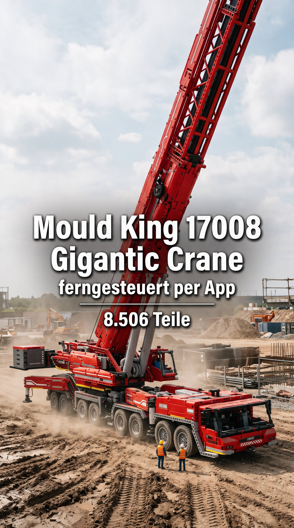 Mould King 17007 Liebherr LTM 11200 Ferngesteuerter Kran - 8506 Teile