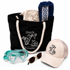 Strandtasche – Beach Bag mit Kordelgriffen