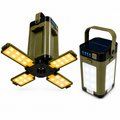 LED Campinglampe Taschenlampe Zeltleuchte Powerbank Solar USB Akku 4 in 1