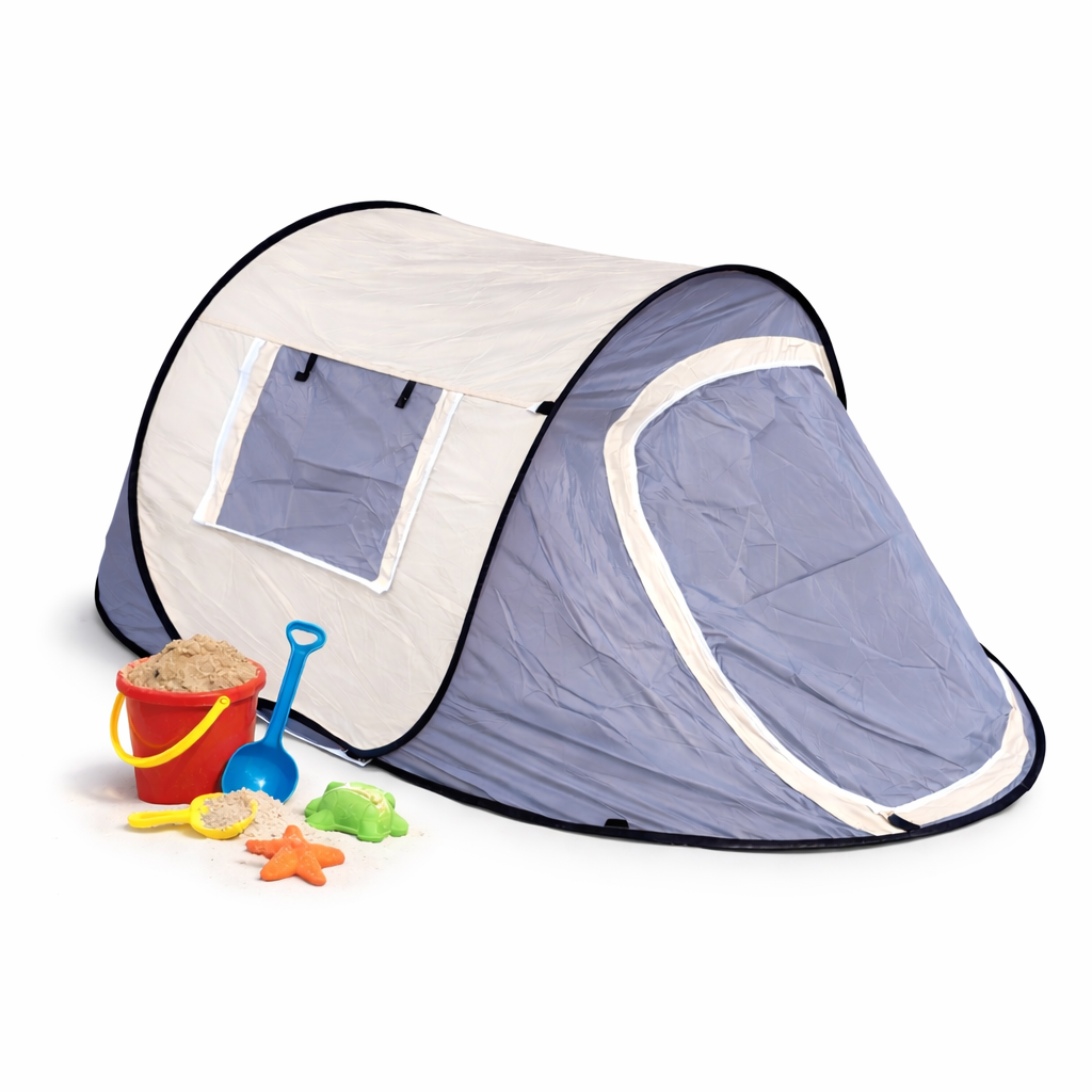 Pop up Zelt Strandzelt Sonnenschutz 2 Personen  Camping Strand UV-Schutz