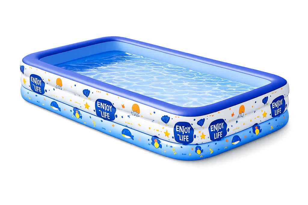 Familienpool Swimmingpool Aufblasbar XL - XXL 1,8 m - 3 m "Enjoy life"