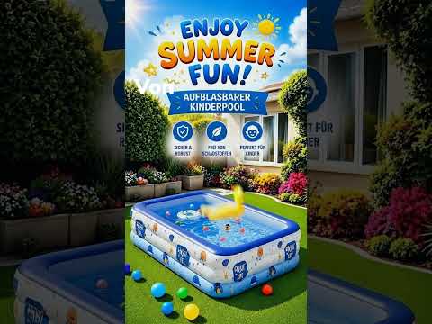 Familienpool Swimmingpool Aufblasbar XL - XXL 1,8 m - 3 m "Enjoy life"